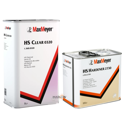 MAX MEYER 0320 HS CLEARCOAT KIT 7.5L - WITH 2730 RAPID HARDENER