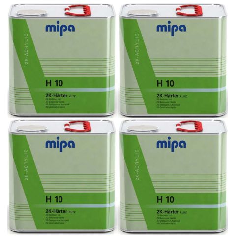 4 X MIPA H10 FAST 2K HARDENER 2.5LT