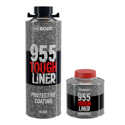 HB BODY 955 TOUGH LINER PROTECTIVE COATING 1 BOTTLE KIT - BLACK