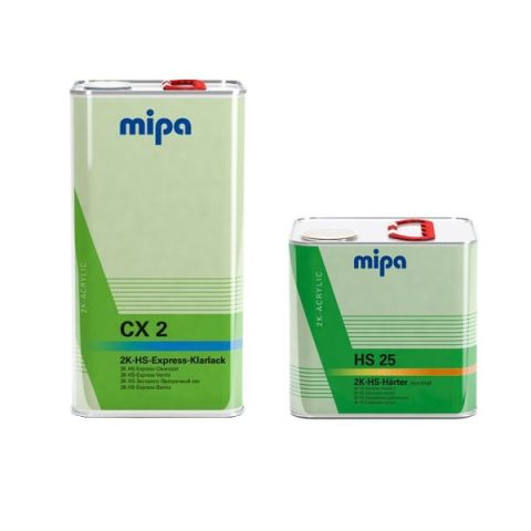 MIPA CX2 2K HS EXPRESS CLEARCOAT KIT 7.5L - WITH HS25 STANDARD HARDENER