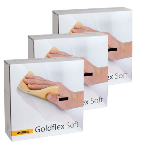 3 BOX DEAL - Mirka Goldflex Soft 115 x 125mm abrasive pads