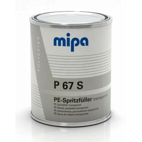 MIPA P67S CLEAR SPRAY FILLER 1KG