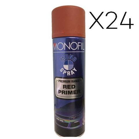 24 X MONOFIL RED OXIDE PRIMER 500ML