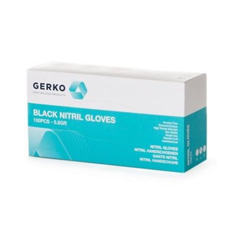 GERKO BLACK X/LARGE GLOVES PK100