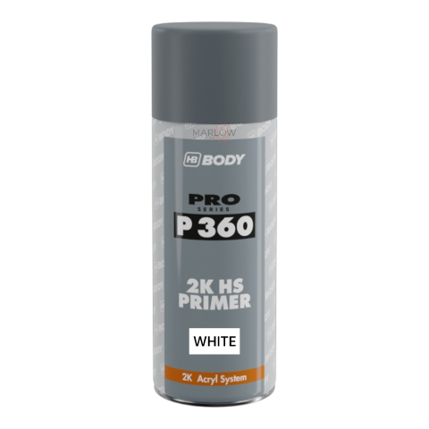 HB BODY P360 2K HS PRIMER AEROSOL 400ML - WHITE