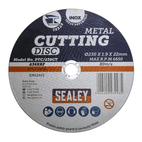 SEALEY CUTTING DISC 230X2X22MM