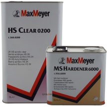 MAX MEYER 0200 HS CLEARCOAT 7.5L KIT WITH 6000 EXTRA FAST HARDENER