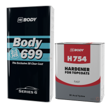 HB BODY 699 CLEAR HS SR 2:1 CLEARCOAT + H754 FAST HARDENER KIT 7.5LT 
